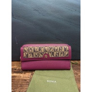Bonia burgundy Long Wallet