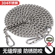 Iron Chain Collar Traction Dog Dog Chain Large Dog Chain Medium-Sized Dog Leash Bolt 304 Stainless S