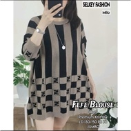 FEFE KNITTED BLOUSE by SELKEY FASHION