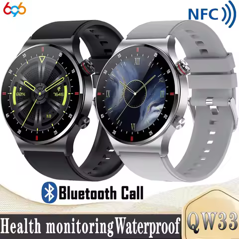 NFC Blue Tooth Call Smartwatch Men ECG PPG Blood Pressure Monitor Sports Fitness Bussiness Smart Wat