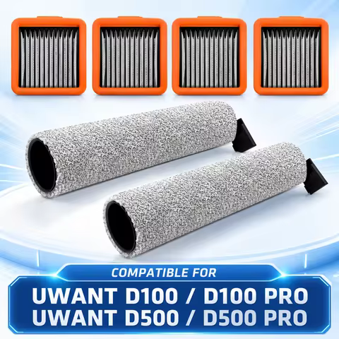Compatible For UWANT D100/ D100 PRO/ D500 PRO/ D600 Robot Vacuum Cleaner Replacement Parts Main Roll