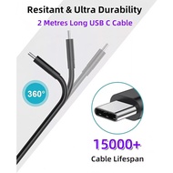 Original Samsung 5A Type C to C USB Cable1.8 meters Support 25W 45W 60W 100W Fast ChargingPD QC3.0 S
