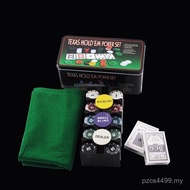21 Point Chip Tablecloth Set Zhuang Iron Box Set 200 Pieces Chip Shipping Set Poker Texas Poker BN3V