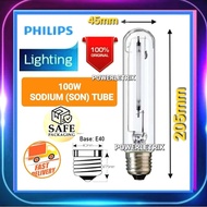 🔥READY STOCK🔥 PHILIPS (E40) 100W HIGH PRESSURE SODIUM LAMP / PHILIPS 100W  SON-T( SON TUBE ) E40 - C