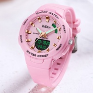 BIDEN Top Luxury Brand Women Fashion Watch Dual Display Quartz Women Watch Waterproof Silicon Strap