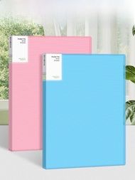 B4 Size Transparent Document Folder Office Supplies Loose Leaf File Folder Storage Bag for Business