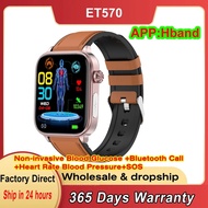 ET570 ECG Smart Watch Men SOS Non-invasive Blood Glucose Bluetooth Call Heart Rate Blood Pressure Mo