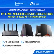 TP Link Archer GE230 GE550 GE800 Tri-Band Wi-Fi 7 Gaming Router BE3600 BE9300 BE19000