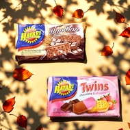 Hatari Biscuit Combo – BonBon Sugar Chocolate Biscuit + Twins Chocolate & Strawberry | Halal | Crunc