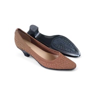 Jolie Ashley Aninda Shoes Wanita Flat Shoes Knit Heels Short ComfortableELEGAN for Office Work Anti-