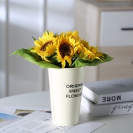 Pastoral Tin Flower Bucket Flower Shop Iron Flower Bucket Home Decoration Color Dried Flower Flower 