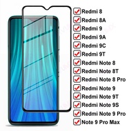 9D Full Tempered Glass For Xiaomi Redmi 8 8A 9 9A 9C 9T Screen Protector Redmi Note 8 9 Pro Max 8T 9