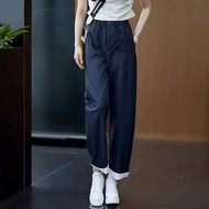 MEITESIJIAONU | Relaxed Fit Kaki Pants Women