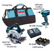 Makita 2 Pc Combo Kit - Cordless Circular Saw + Cordless Impact Driver (DLX2085M)