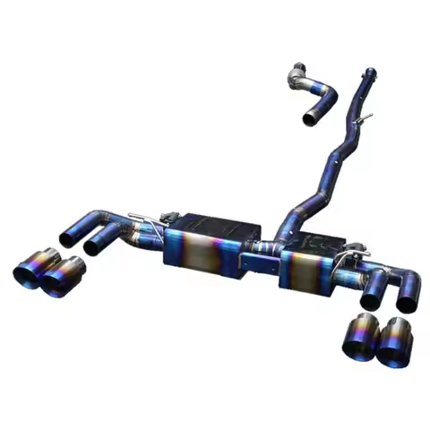 For Custom Catback Muffler Exhaust Pipe Titanium Alloy High Quality Vortex Valve Downpipe GLA 45 AMG