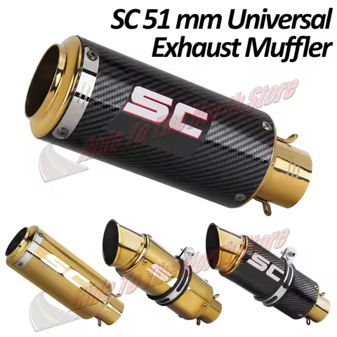 Stainless SC Exhaust Pipe For Kawasaki250/300//400/800/900/1000 ZX6R/10R R1/3/6/25 CBR500/1000 GSXR6