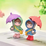 Umbrella Girl Boy Couple Car Dashboard Decor Cute Ornament Healing Gift RF8I Umbrella Girl Boy Coupl