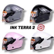 SHIPPINGbebas - Ink Terra 2 White | Ink Tera 2 Half Face Double Visor Helmet