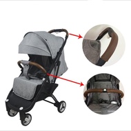 、‘】【= Baby Stroller Handle Cover PU Leather Pram Handle Case For Baby Yoya Plus 3 Trolley Armrest Bumper Bar Cover Accessories