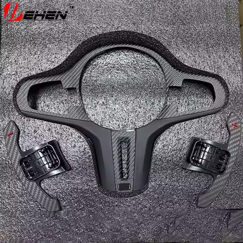 For BMW ID6 M5 F90 X3M F97 X4M F98 G30 G32 G11 G12 X3 X4 G01 G02 Alcantara carbon fiber steering whe