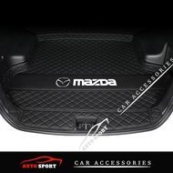 Mazda CX5 Facelift 2024 CX5 / CX3 / CX8 / CX30 Rear Boot Leather Mat Rear Boot Cover WaterProof Interior Accessories