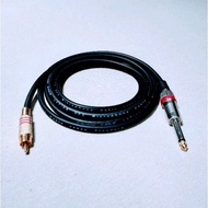 Akai mono jack cable 6.5mm to rca jack 50 cm