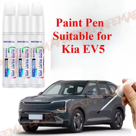 Car Touch Up Paint Pen Scratch Repair Scratch Remover Wax Paint For Kia EV5 Paint Pen Pearl White Sp