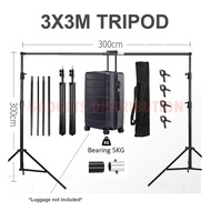 3*3m 3x3m 3m 300cm Backdrop Background Studio Shooting Stand Tripod FREE Clip 1977.1