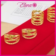 Elena Emas Korea Emas Sadur Cincin Dewasa Cincin Nabila ER706/ER707/ER711