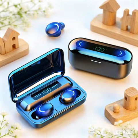 Multifunctional F9 Bluetooth Headset Hands-free Touch Waterproof 9D Stereo Bass Sports Headset for a
