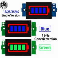 1S 2S 3S 4S Single 3.7V Lithium Battery Capacity Indicator Module 4.2V Blue Display Electric Vehicle