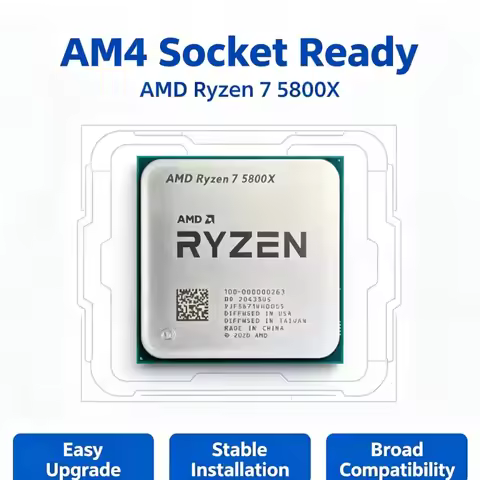 Game Host Performance Boost Upgrade Desktop CPU R7 5800X 3.8GHz Base Clock Max 4.7GHz Boost 32MB L3 