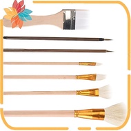 7 Pieces Ceramic Glaze Tools, Pottery Supplies Different Shapes of Pottery Glaze Brushes for Pottery