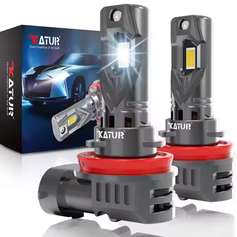 Katur 2x H11 H8 H9 Led Car Headlight 20000Lm 6000K White With Fan Canbus Fog Lamps For Nissan Qashqa