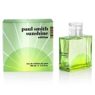 夏日小舖【香水】Paul Smith Sunshine for Men 2012 曙光限量版男性淡香水100ml公司貨