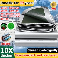 【10X thickened】canvas waterproof multipurpose waterproof tarpaulin sheet canvas sheet cover waterpro