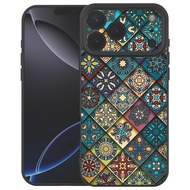 Ethnic Style Mandala Liquid Silicone Shockproof Case for Women - iPhone 17 Pro Max