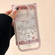 Phone Phone Case Diamond Umbrella Cat Design Compatible iPhone11131615141212PROMAX14PROMAX13PRO16PRO