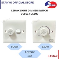 LEMAX LIGHT DIMMER SWITCH SOCKET FOR FILAMENT LIGHT BULB DS501 / DS502