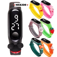 👨‍👩‍👧‍👦MEKIDS👨‍👩‍👧‍👦Jam Tangan Budak Cute Cartoon Watch Silicone Digital LED Touch Screen Kids Adult