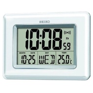 Seiko QHL058W Digital LCD Wall and Desk Clock