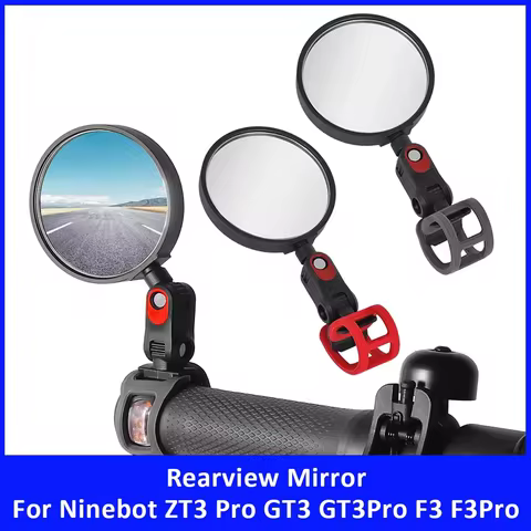 Electric Scooter Rear View Mirrors for Ninebot MAX G3 G2 G30 ZT3 Pro GT3 F3 E2 F2Pro F2Plus C2Pro E8