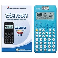 Combo Máy Tính CASIO FX-880BTG - Màu Xanh Biển + Cẩm Nang Sử Dụng Máy Tính Khoa Học Casio FX-880BTG 