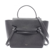 【二手】Celine CELINE手提包 BELT BAG MICRO 腰包 Micro 2WAY 180153 黑色皮革腰包 Micro 女士二手 A