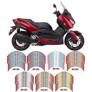 15″14″ Motorcycle Accessories For YAMAHA XMAX 300 250 Rim Sticker Scooter wheel Decal Reflective Strip Tape Waterproof