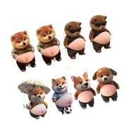 YU 3D Dog Belly Sticker Rubber Belly Anti-Collision Sticker Big Bellys Dog Cushioned Protectors Stic