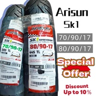 ARISUN TAYAR SK1 70/90-17 80/90-17 MOTORCYCLE TAYAR