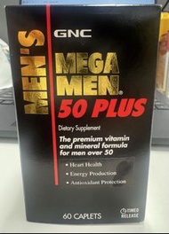 GNC Mega men 男士 綜合維他命 50+ 60粒 Best before : 11/2026 Made in USA Mega Men 50 Plus 💙每粒含38種全效營養 💙維護前列健康