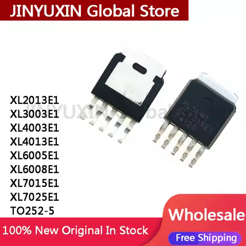 10Pcs XL7015 XL7015E1 XL2013E1 XL3003E1 XL4003E1 XL4013E1 XL6005E1 XL6008E1 XL7025E1 TO252-5 IC Chip