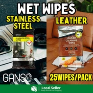Leather / Stainless Steel Wipes Leather Wet Wipes Car Seat Leather Wipes Car Kitchen Wipes Wet
